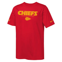 Kansas City Chiefs Youth Sideline Team Issue T-Shirt Red