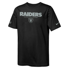 Las Vegas Raiders Youth Sideline Team Issue T-Shirt Black