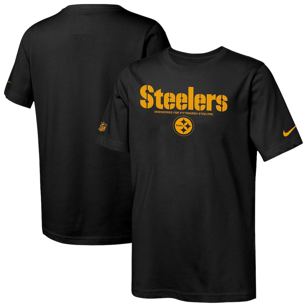 Pittsburgh Steelers Youth Sideline Team Issue T-Shirt Black