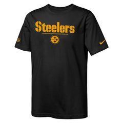 Pittsburgh Steelers Youth Sideline Team Issue T-Shirt Black