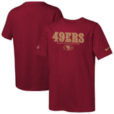San Francisco 49ers Youth Sideline Team Issue T-Shirt Scarlet