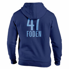 Phil Foden Manchester City 1863FC Player Fleece Pullover Hoodie Navy