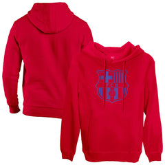 Barcelona 1863FC Mono Badge Fleece Pullover Hoodie Red sale