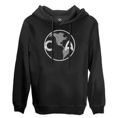 Club America 1863FC Retro Badge Pullover Hoodie Black shop