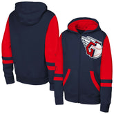 Cleveland Guardians Outerstuff Youth Stadium Colorblock Full-Zip Hoodie - Navy Hoodies