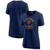 Chicago Bears Women's Vintage Arch Tri-Blend T-Shirt Navy