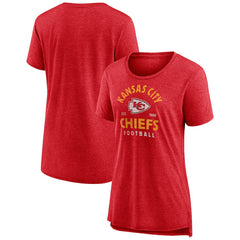 Kansas City Chiefs Women's Vintage Arch Tri-Blend T-Shirt Red