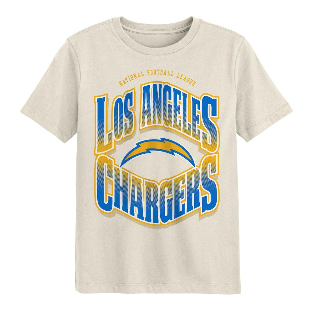 Los Angeles Chargers Outerstuff Youth Huddle T-Shirt Cream