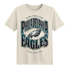 Philadelphia Eagles Outerstuff Youth Huddle T-Shirt Cream