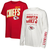 Kansas City Chiefs Outerstuff Preschool The Mix Combo T-Shirt Set