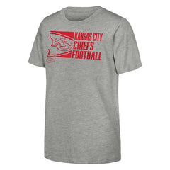 Kansas City Chiefs Outerstuff Youth Post Game T-Shirt Heather Gray