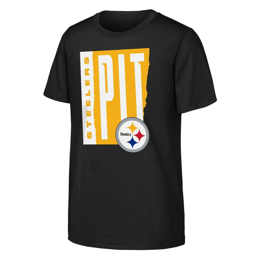 Pittsburgh Steelers Outerstuff Youth Tear It Up T-Shirt Black