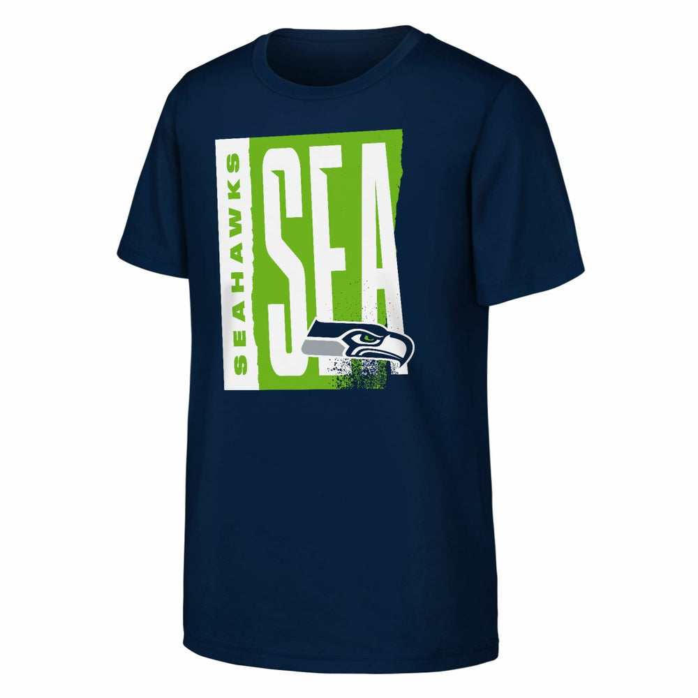 Seattle Seahawks Outerstuff Youth Tear It Up T-Shirt College Navy