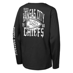 Kansas City Chiefs Outerstuff Youth Rumble Long Sleeve T-Shirt Black