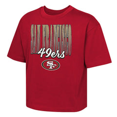 San Francisco 49ers Outerstuff Girls Youth Big City Boxy T-Shirt Scarlet