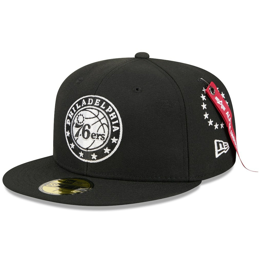 Philadelphia 76ers x Alpha Industries 59FIFTY Fitted Hat Black