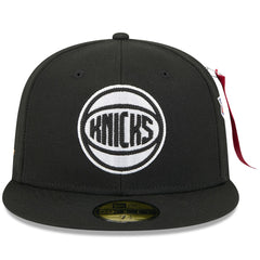 New York Knicks x Alpha Industries 59FIFTY Fitted Hat Black