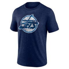 NHL Winnipeg Jets Wraparound Tri-Blend T-Shirt - Navy