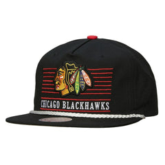 NHL Chicago Blackhawks Mitchell & Ness Ascend Deadstock Snapback Hat - Black