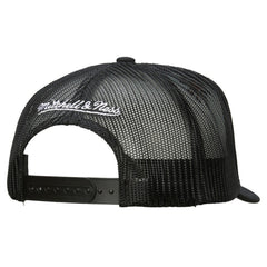 NHL Boston Bruins Mitchell & Ness Gridlock Trucker Adjustable Hat - White/Black
