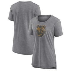 NHL Boston Bruins Women's Slow Whistle Tri-Blend T-Shirt - Gray