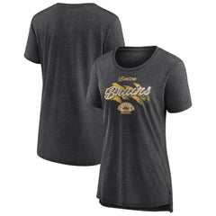 NHL Boston Bruins Women's Hit the Ice Tri-Blend T-Shirt - Gray