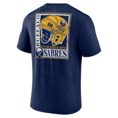 NHL Buffalo Sabres Earnest Will Tri-Blend T-Shirt - Navy