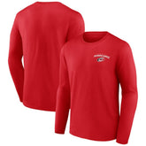 NHL Carolina Hurricanes Team Lockup Long Sleeve T-Shirt - Red