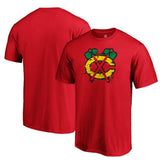 NHL Chicago Blackhawks Splatter Logo T-Shirt - Red