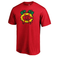 NHL Chicago Blackhawks Splatter Logo T-Shirt - Red
