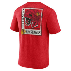 NHL Chicago Blackhawks Earnest Will Tri-Blend T-Shirt - Red