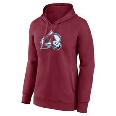 NHL Colorado Avalanche Women's Primary Logo Pullover Hoodie - Burgundy
