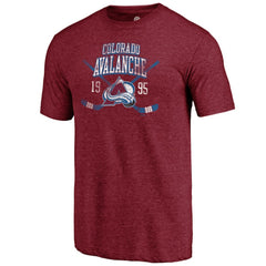 NHL Colorado Avalanche Line Shift Tri-Blend T-Shirt - Burgundy