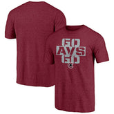 NHL Colorado Avalanche Shoot to Score Tri-Blend T-Shirt - Burgundy