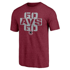 NHL Colorado Avalanche Shoot to Score Tri-Blend T-Shirt - Burgundy
