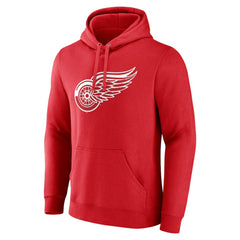 NHL Detroit Red Wings Primary Logo Pullover Hoodie - Red