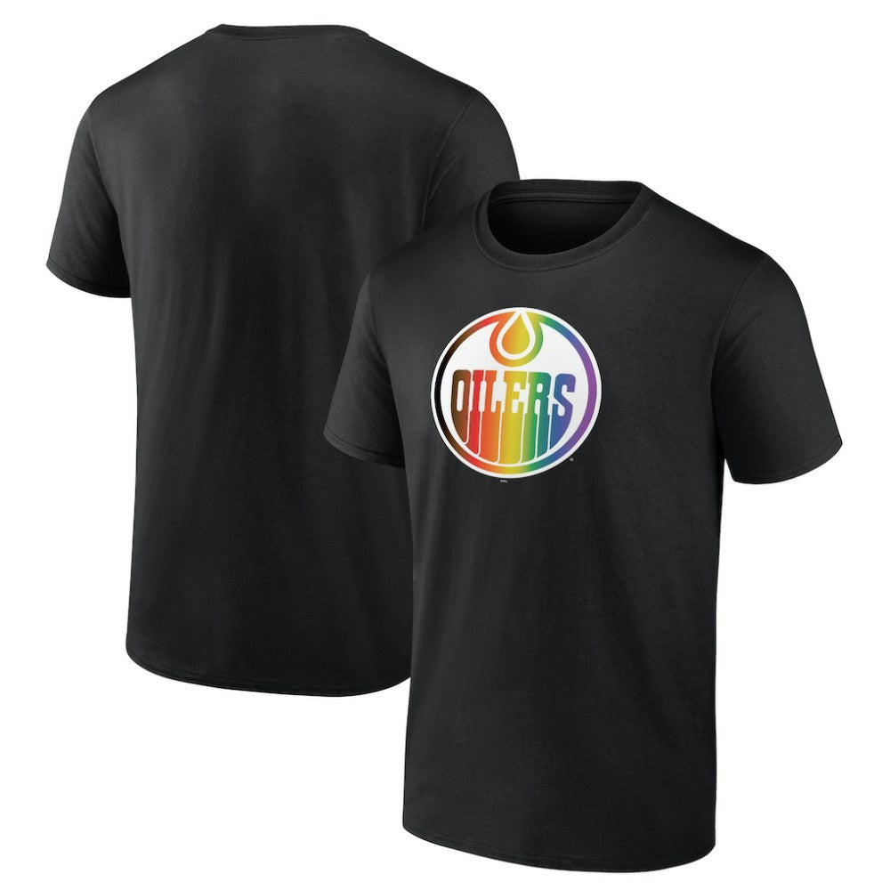NHL Edmonton Oilers Oilers Pride T-Shirt - Black