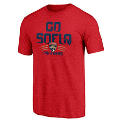 NHL Florida Panthers Shoot to Score Tri-Blend T-Shirt - Red