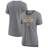 NHL Los Angeles Kings Women's Hit the Ice Tri-Blend T-Shirt - Gray