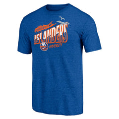 NHL New York Islanders Shoot to Score Tri-Blend T-Shirt - Royal