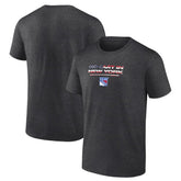 NHL New York Rangers Stars and Stripes T-Shirt - Charcoal