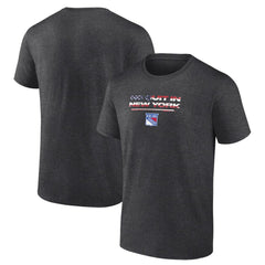 NHL New York Rangers Stars and Stripes T-Shirt - Charcoal
