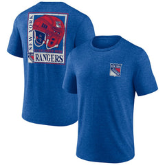 NHL New York Rangers Earnest Will Tri-Blend T-Shirt - Blue