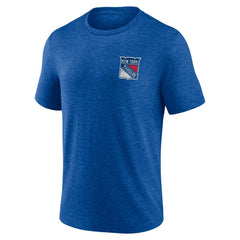 NHL New York Rangers Earnest Will Tri-Blend T-Shirt - Blue