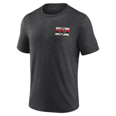 NHL Ottawa Senators Earnest Will Tri-Blend T-Shirt - Charcoal