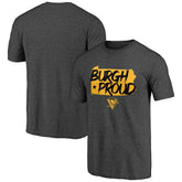 NHL Pittsburgh Penguins Shoot to Score Tri-Blend T-Shirt - Charcoal