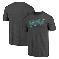 NHL San Jose Sharks Shoot to Score Tri-Blend T-Shirt - Charcoal