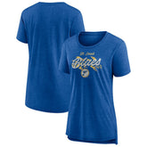 NHL St. Louis Blues Women's Hit the Ice Tri-Blend T-Shirt - Blue
