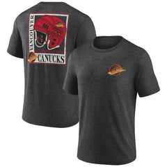 NHL Vancouver Canucks Earnest Will Tri-Blend T-Shirt - Charcoal
