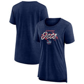 NHL Winnipeg Jets Women's Hit the Ice Tri-Blend T-Shirt - Navy